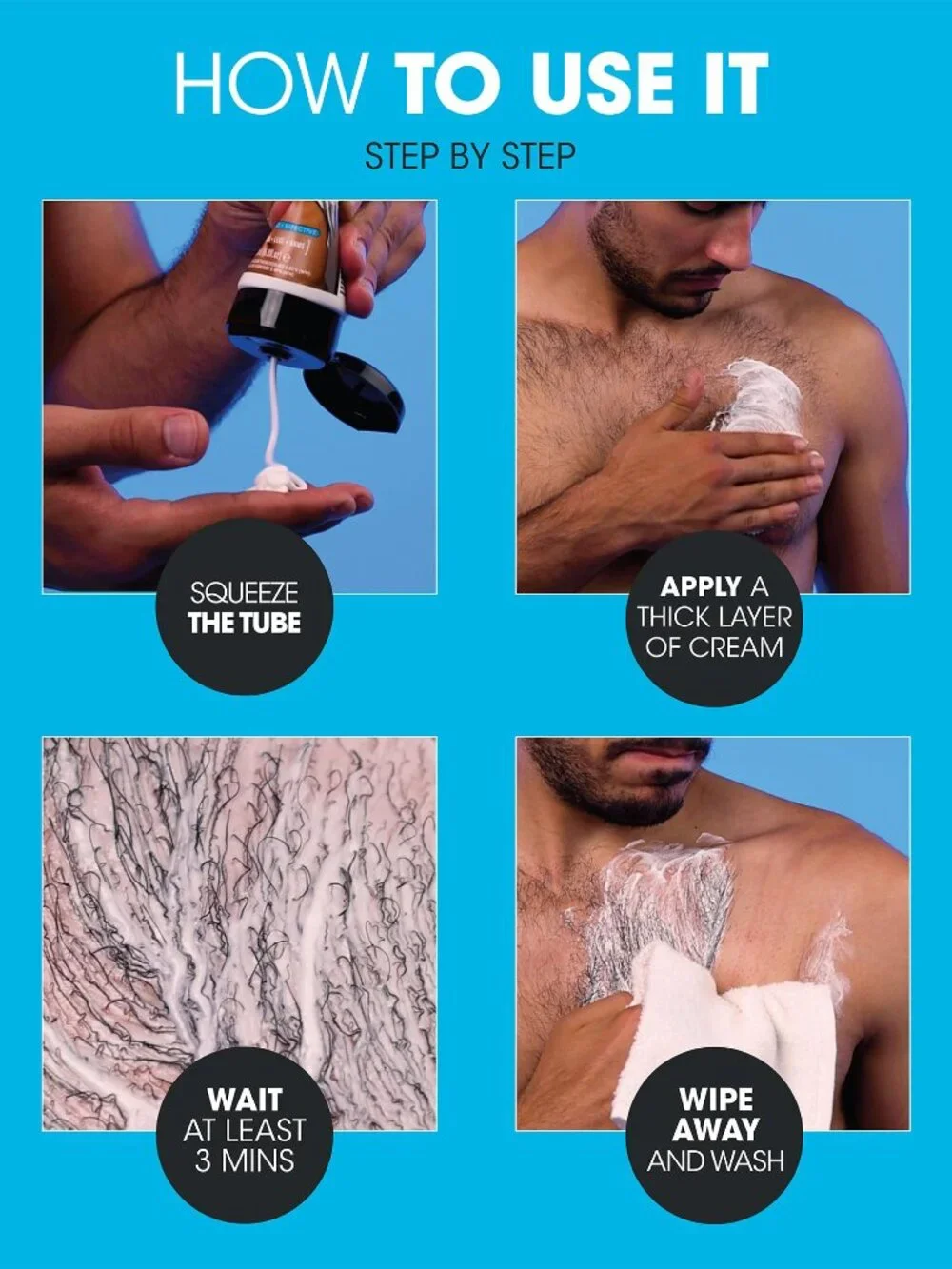 Nad's For Men Hair Removal Cream, Painless Hair Removal For Men, Soothing Depila